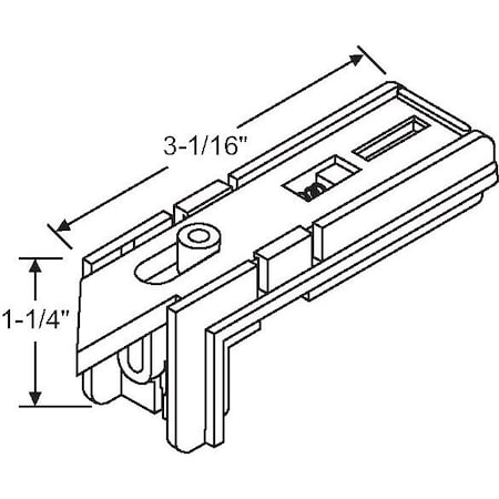 Strybuc White Left Handed Tilt Latch 900-19178